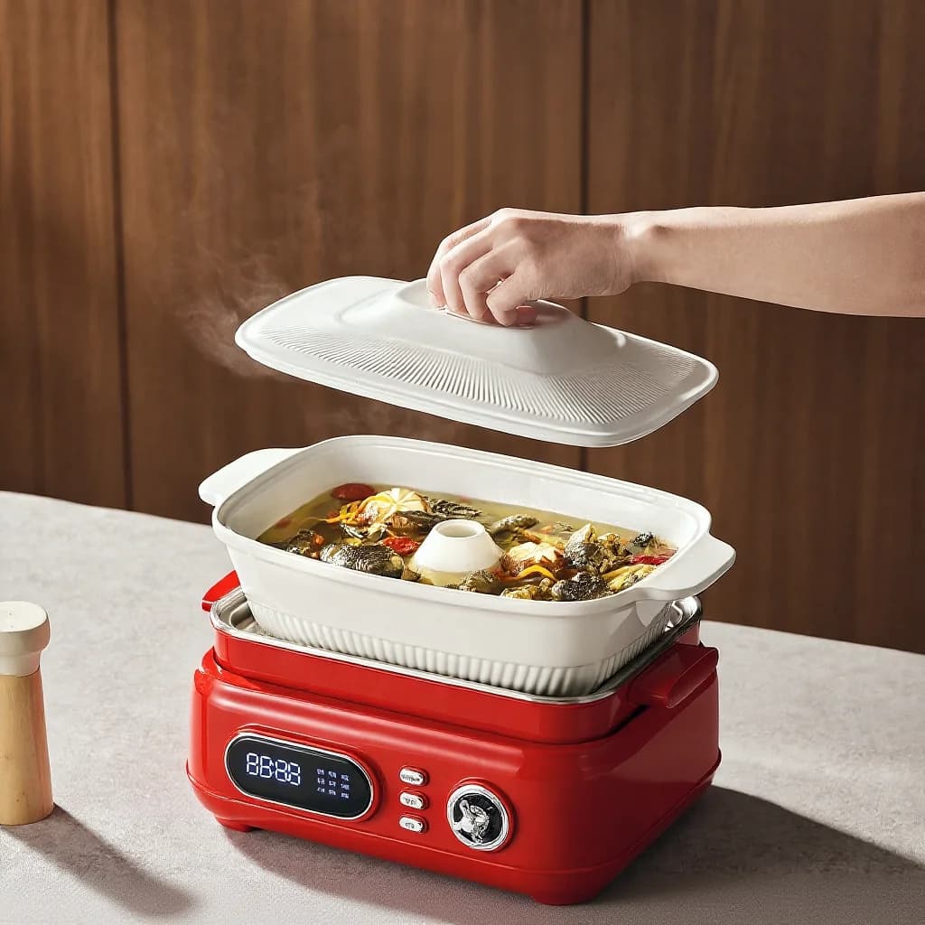 Electric Stainless Steel 3-Tier Steam Cooker 18L 220V 1500W