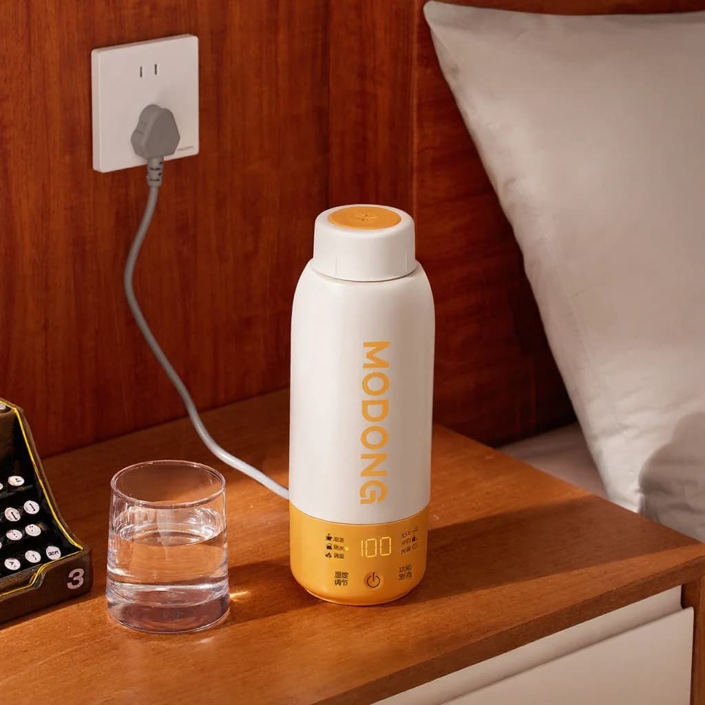 Portable Electric Heating Cup with Temperature Control and Car Use