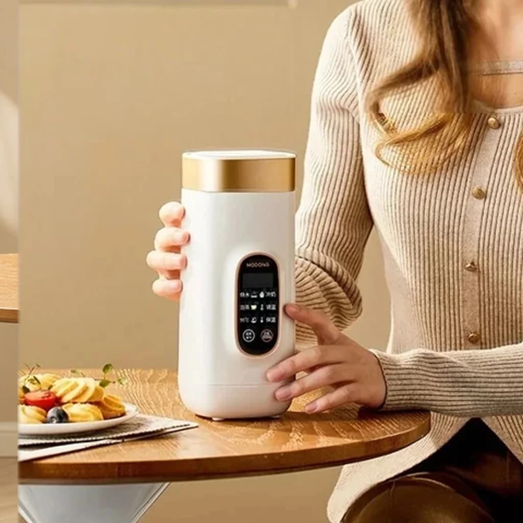 Portable Electric Travel Kettle Cup With Keep Warm