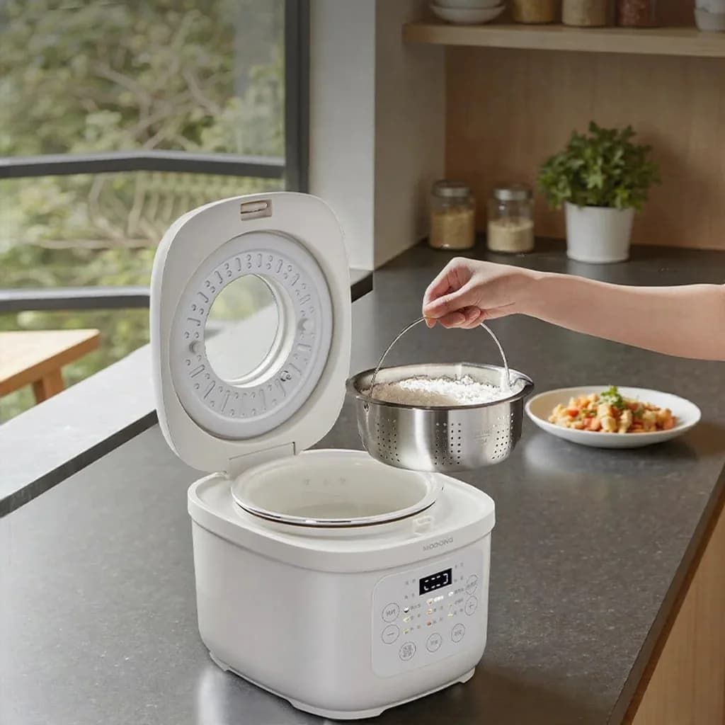 3L Electric Rice Cooker With Ceramic Coated Inner Pot