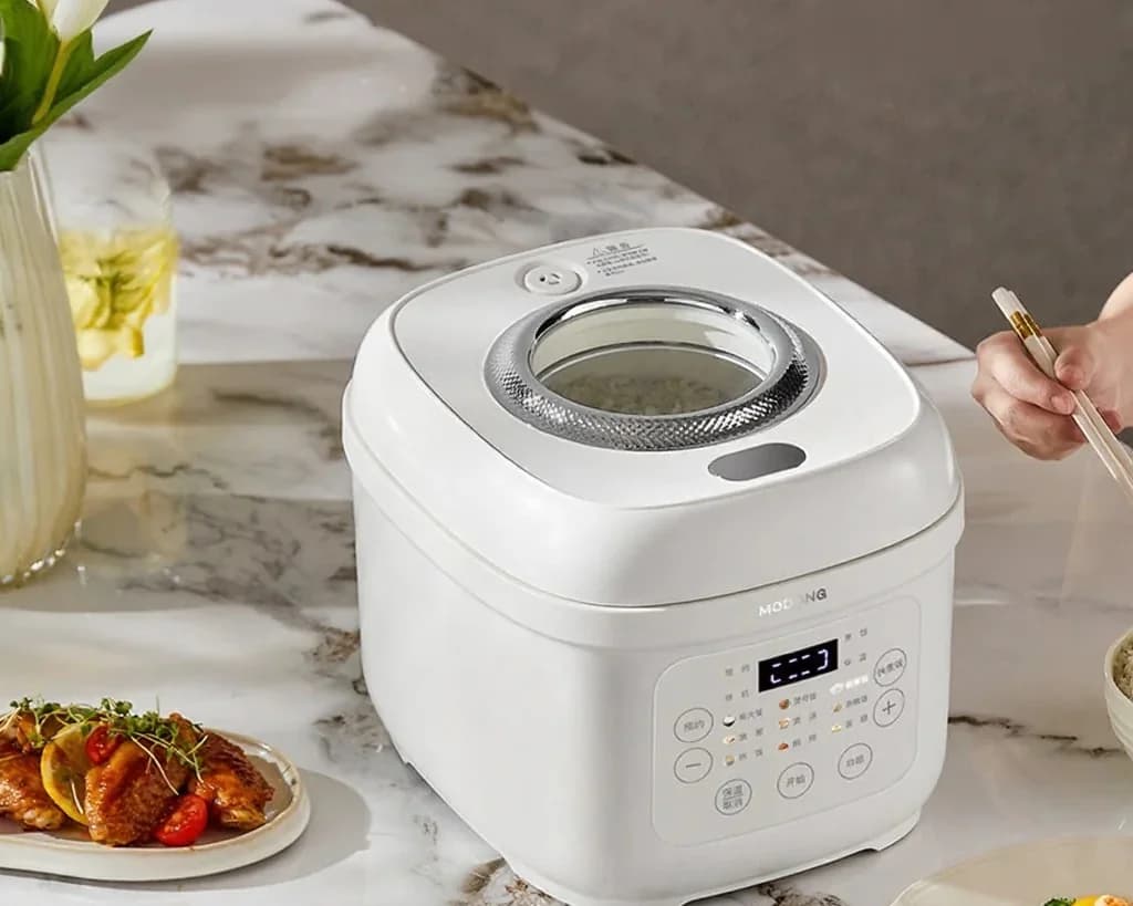 3L Electric Rice Cooker With Ceramic Coated Inner Pot