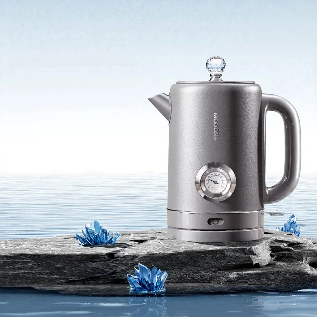 Pure Titanium Electric Kettle 1.8L with Temperature Display