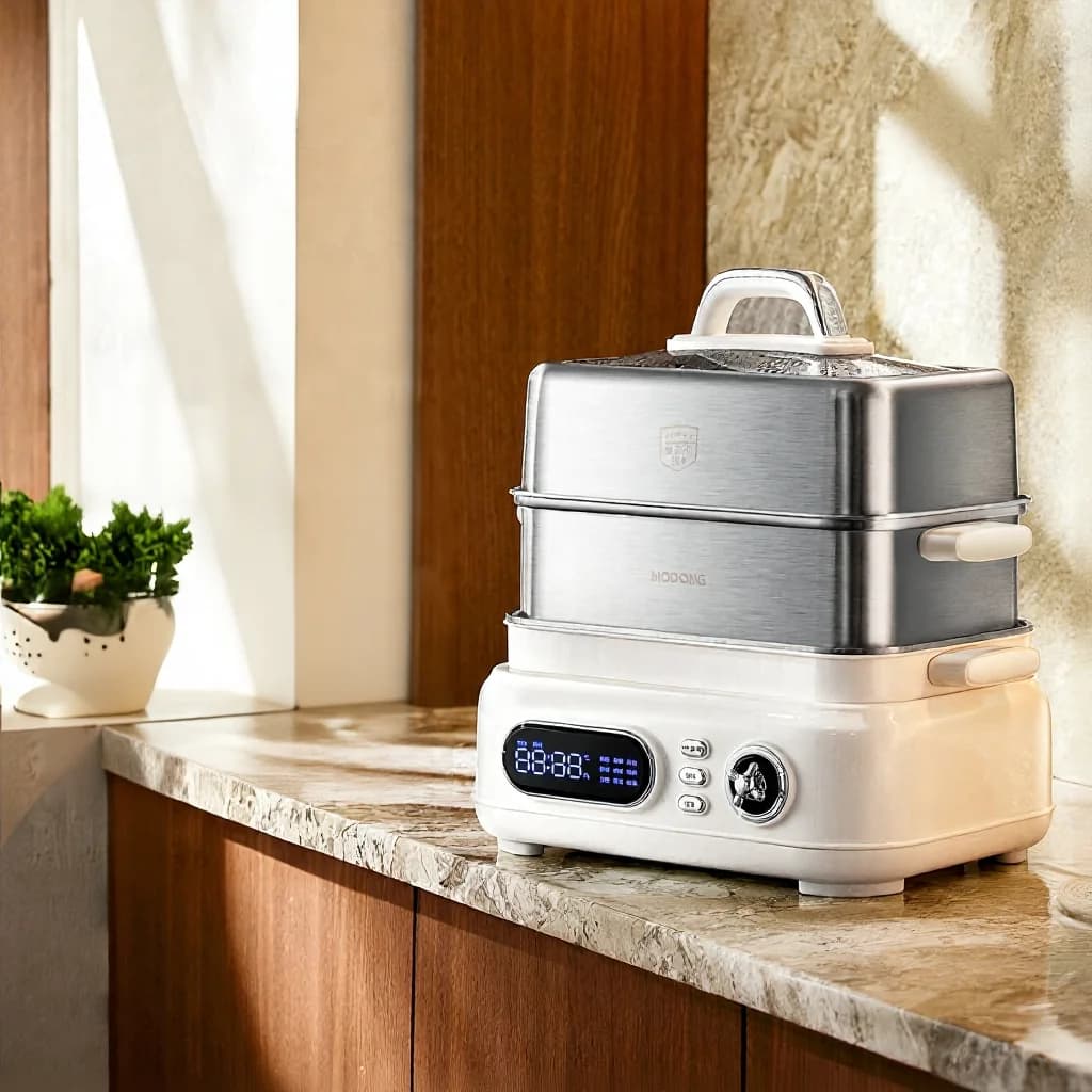 Electric Stainless Steel Steam Cooker 18L 24L Dual Or Triple Layer