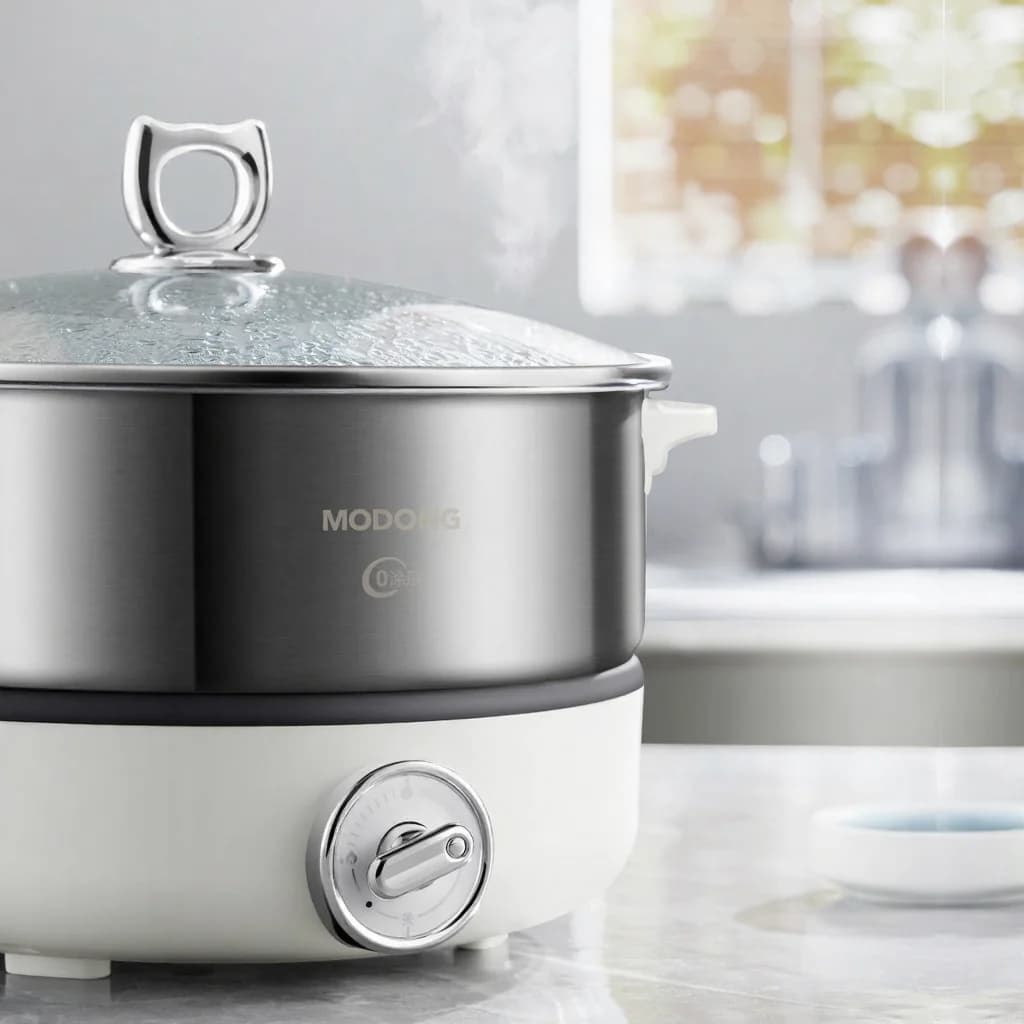 Split Electric Hot Pot with Stainless Steel Pot Liner 1500W