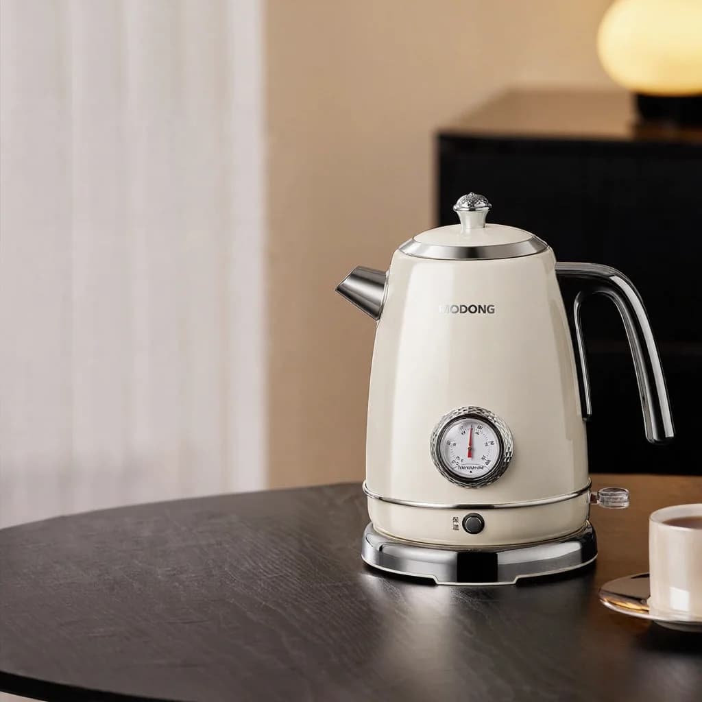 Stainless Steel Electric Kettle With Temperature Gauge 1.8L