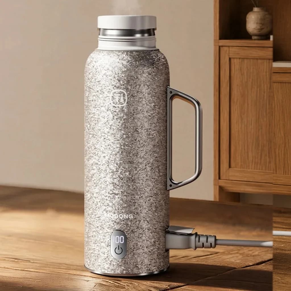 Pure Titanium Insulated Cup With Temperature Display, 601-700ml