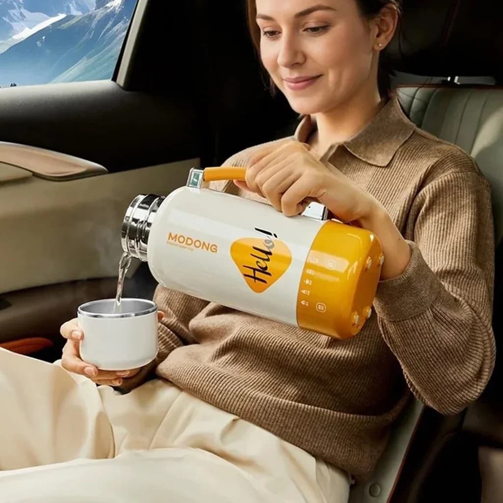 Portable Electric Travel Kettle Cup with Auto Shut-Off