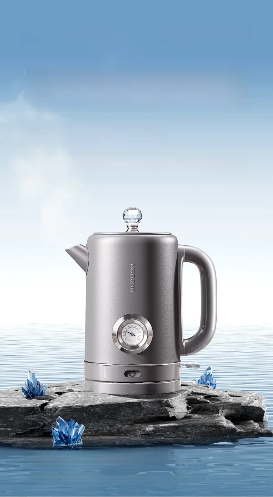 Pure Titanium Electric Kettle With Temperature Display 1.8L