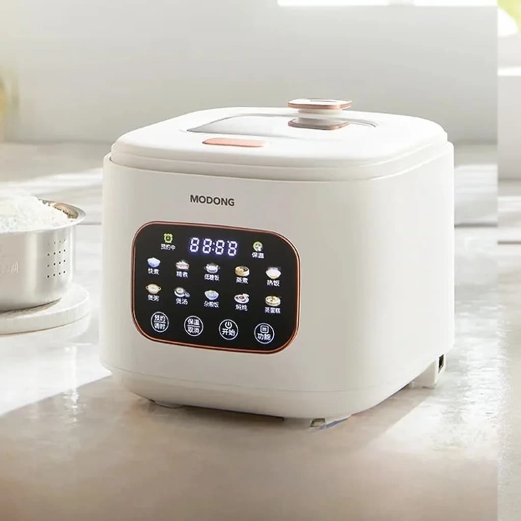 3L Electric Rice Cooker With Glass Window and Timer