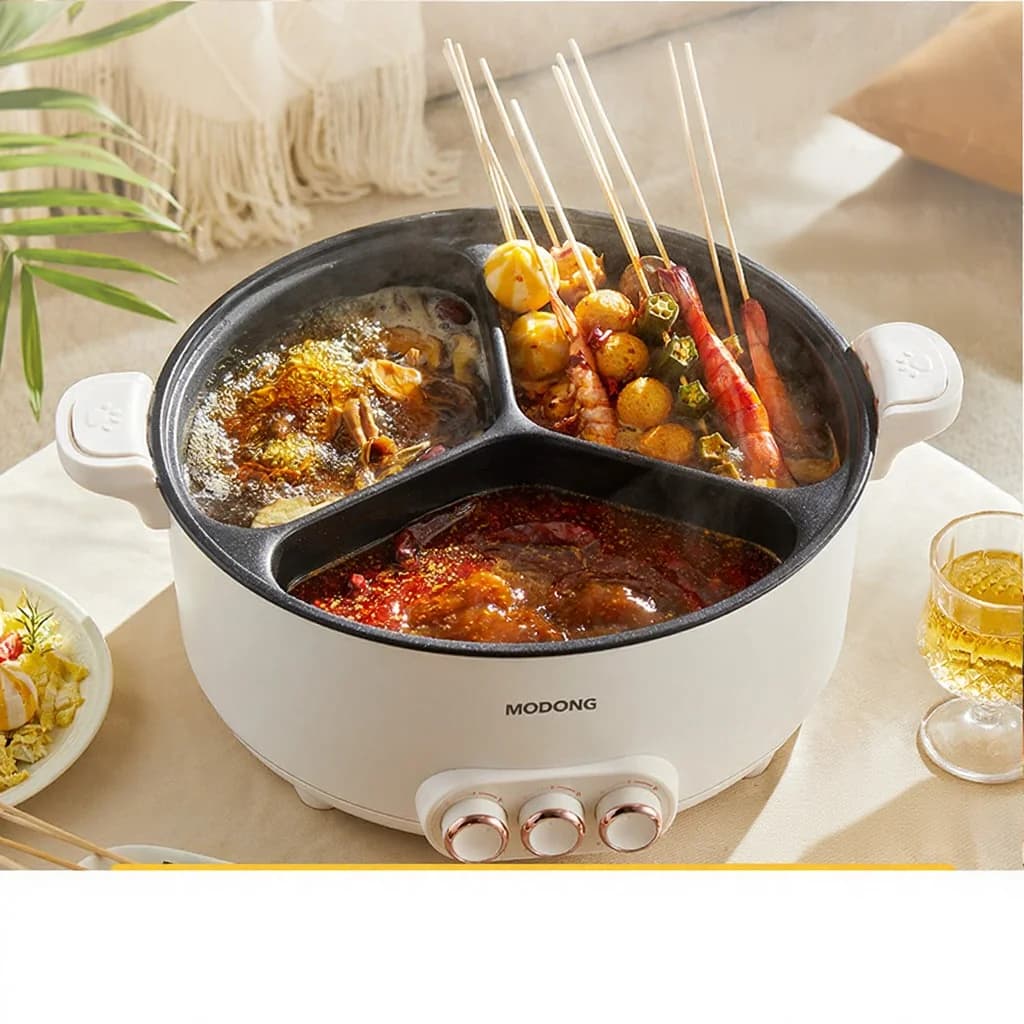 Electric Hot Pot Divider Pot 6L-8L, 220V, 5-6 Person