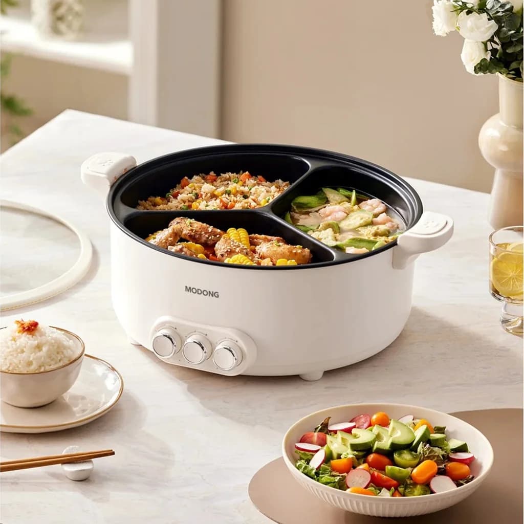 Electric Hot Pot Divider Pot 6L-8L, 220V, 5-6 Person