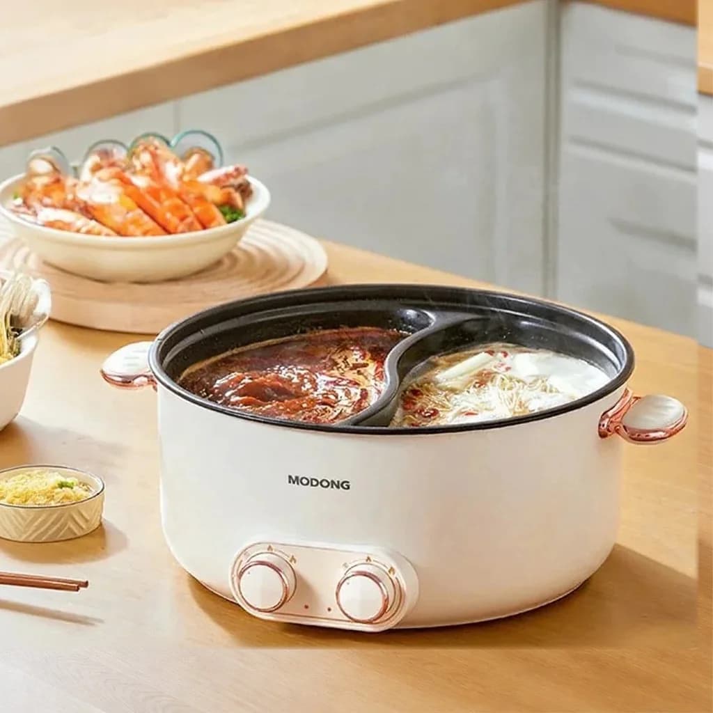Dual Control Electric Hot Pot 6L Large Capacity Nonstick