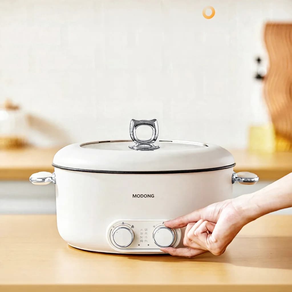 Dual Control Electric Hot Pot 6L Large Capacity Nonstick