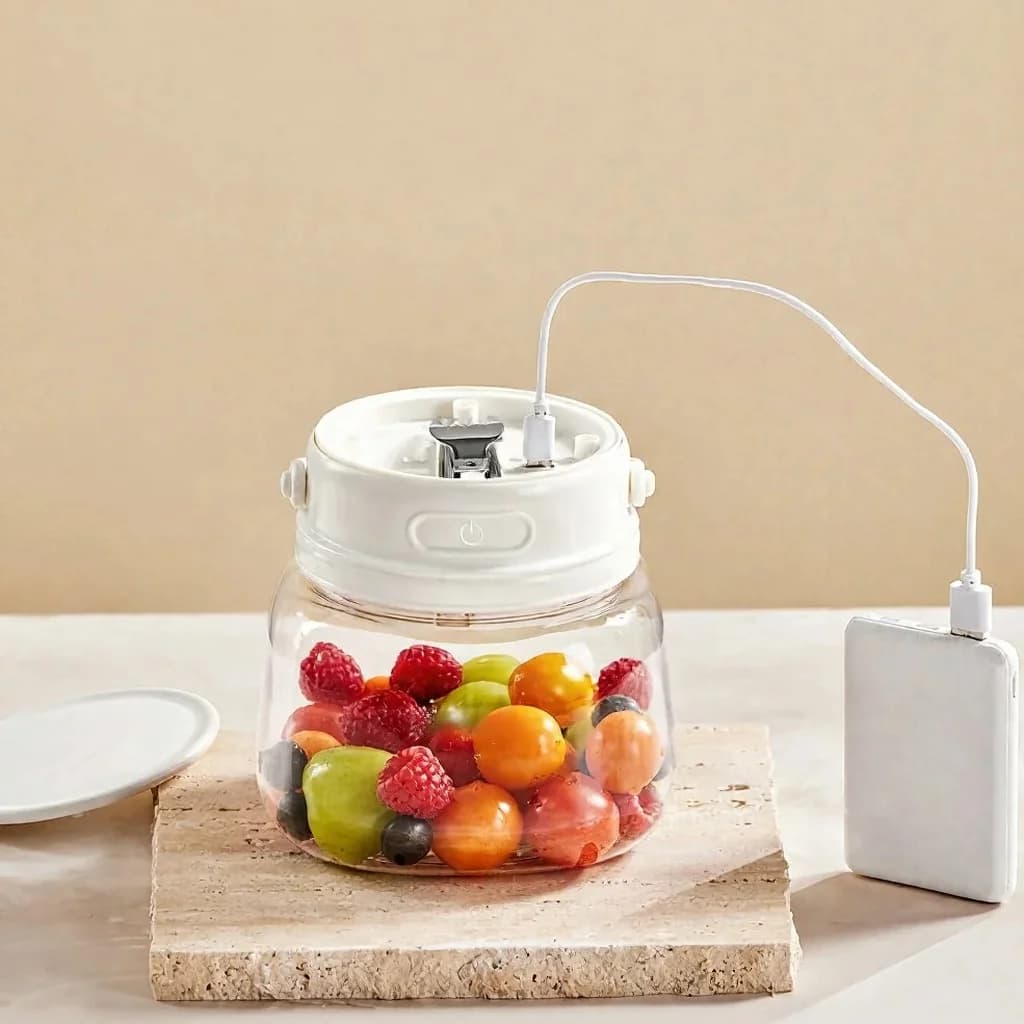Portable Fruit Washer with Active Oxygen, 3.7V Cordless