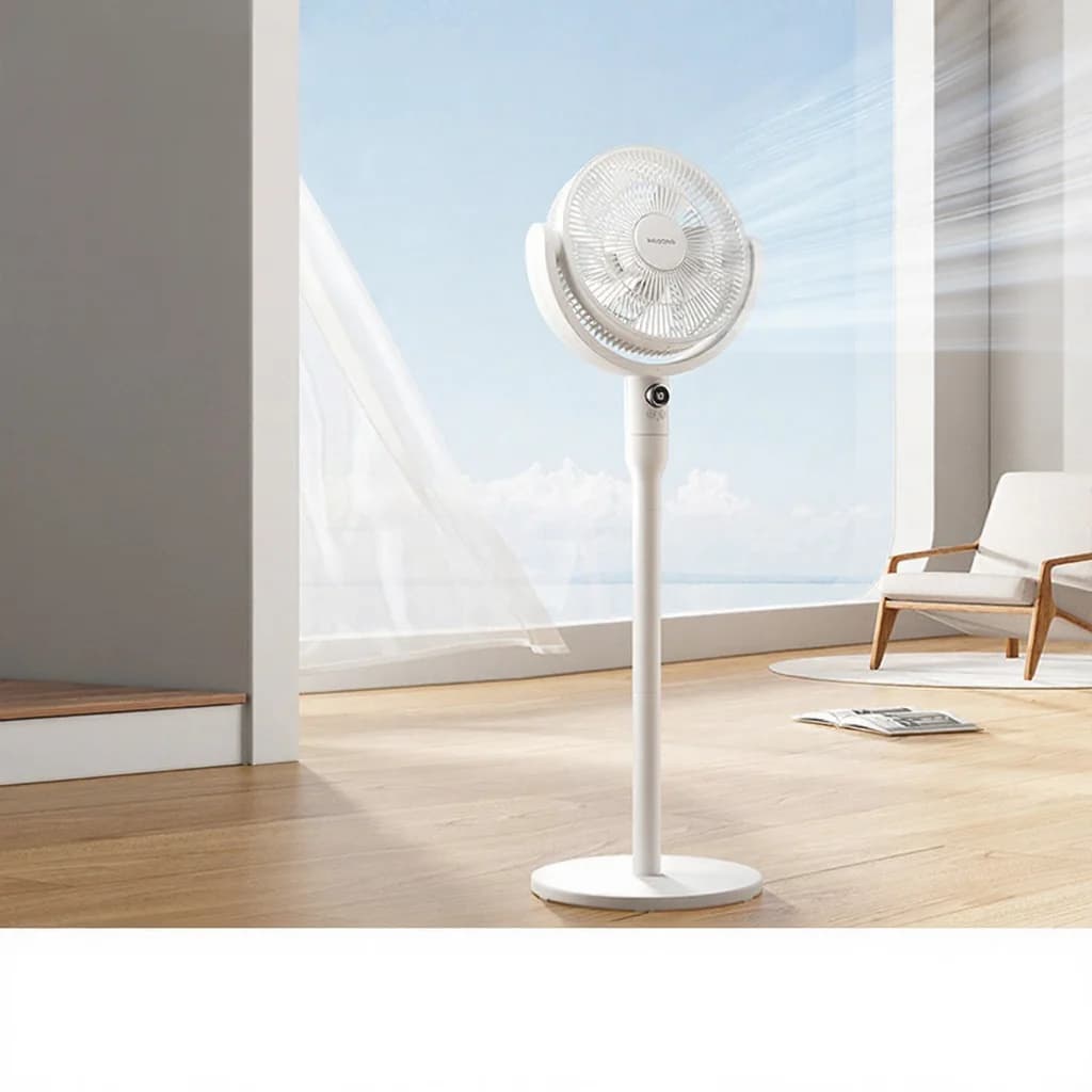 Table Air Circulation Fan with Voice Control and Oscillation