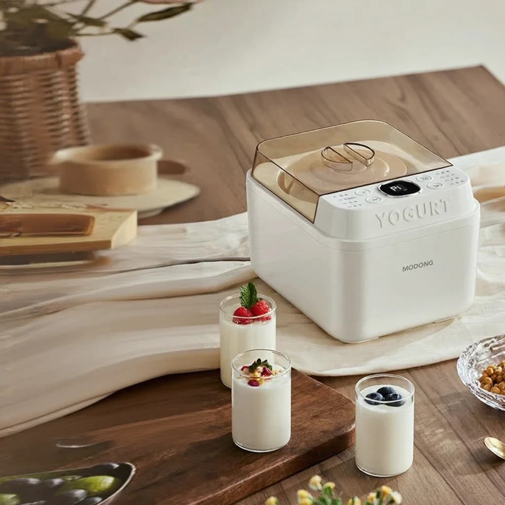 Electric Yogurt Maker With Glass Inner Pot And Timer