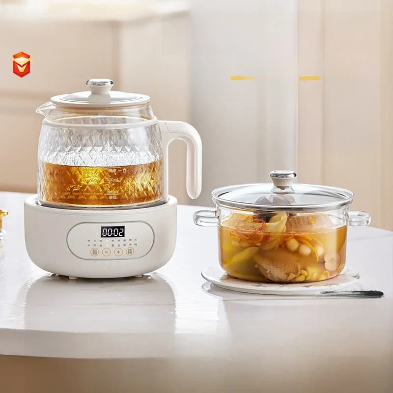 Electric Health Pot Glass Body Thermostatic Tea Maker