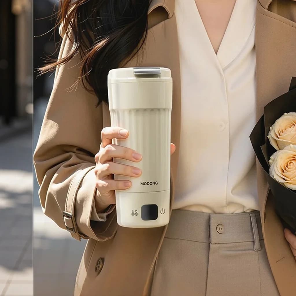 Portable Electric Heating Cup, 400mL, 7 Temperature Settings