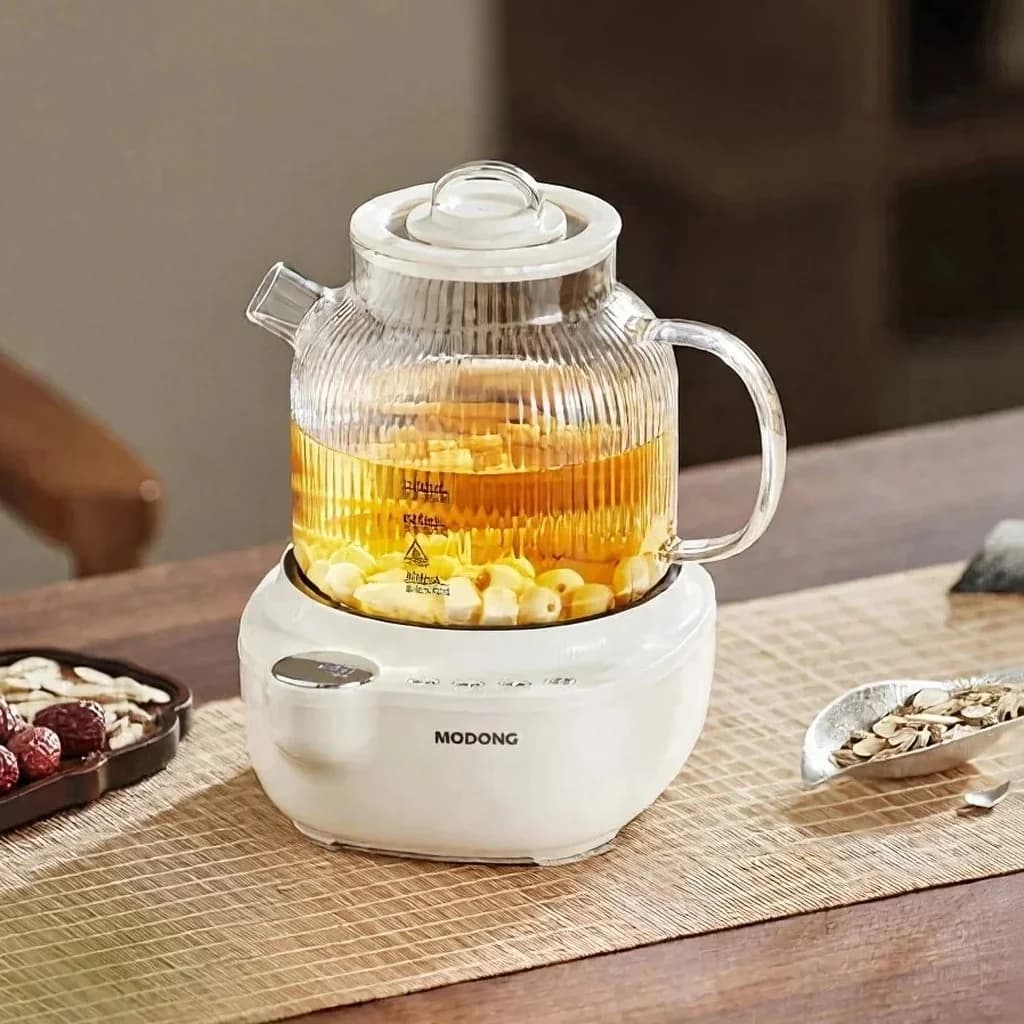 Glass Electric Tea Kettle With Temperature Control, 1L