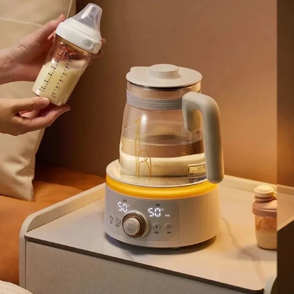 Glass Baby Milk Warmer Electric Heating Kettle 1.5L 220V