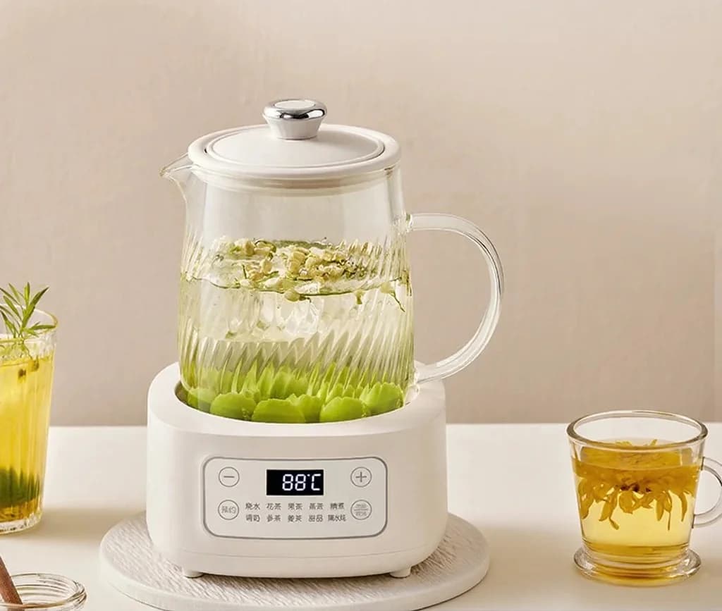 Glass Electric Health Pot 1-1.5L Touch Control for Tea