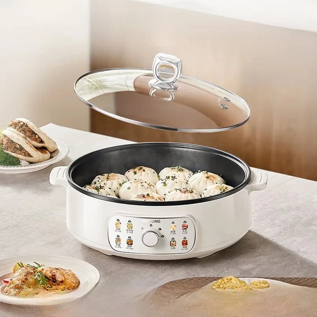 Electric Double-Sided Heating Griddle 4L Non-Stick 1800W