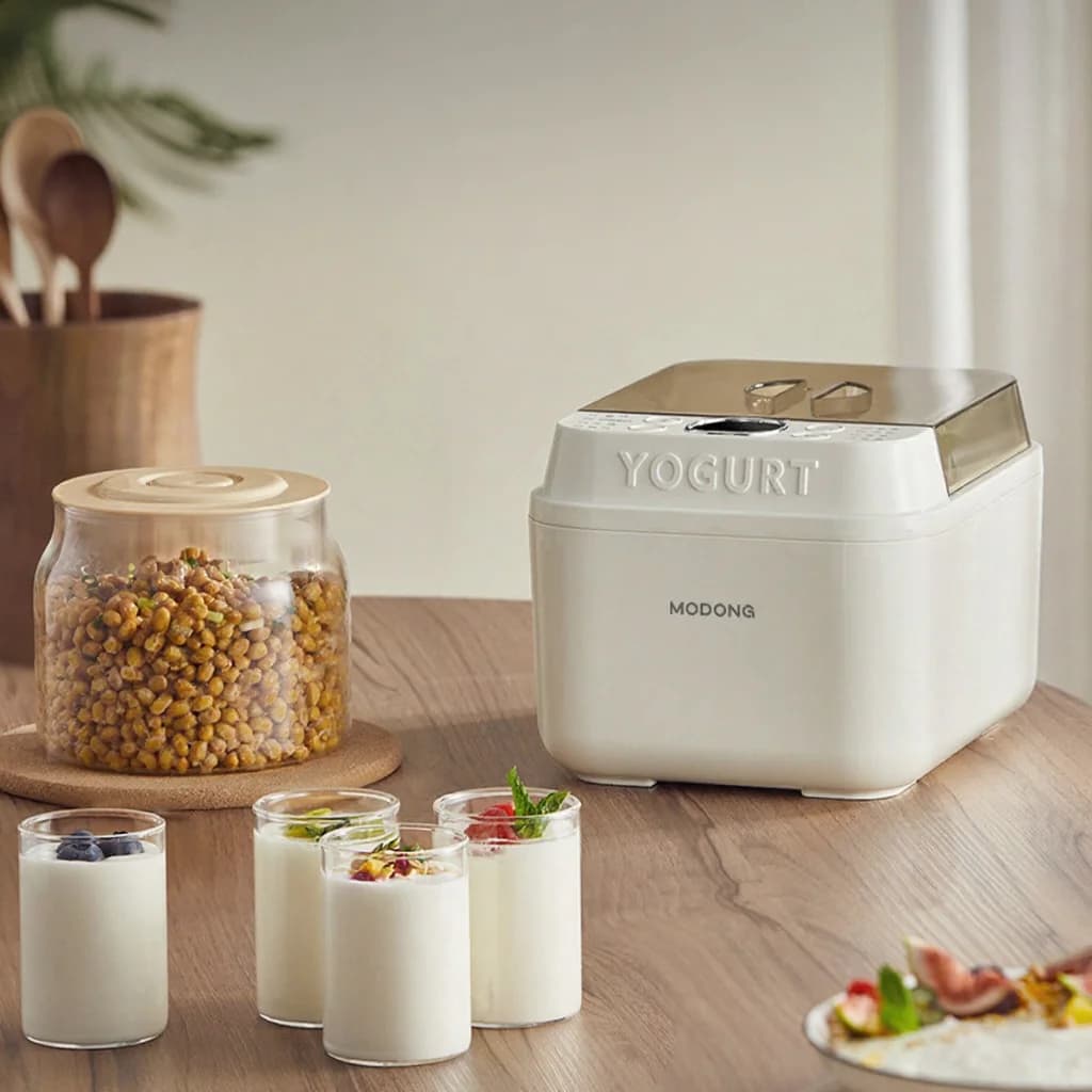 Electric Yogurt Maker With Glass Inner Pot And Timer