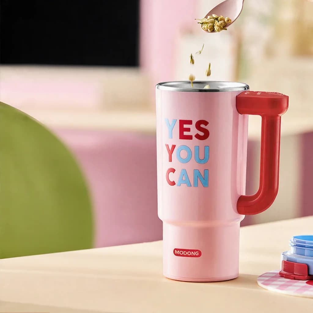 Portable Electric Heating Cup with 680ml Stainless Steel Inner