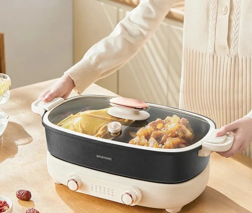 Split Electric Hot Pot 7L Dual-Zone Independent Temperature Control