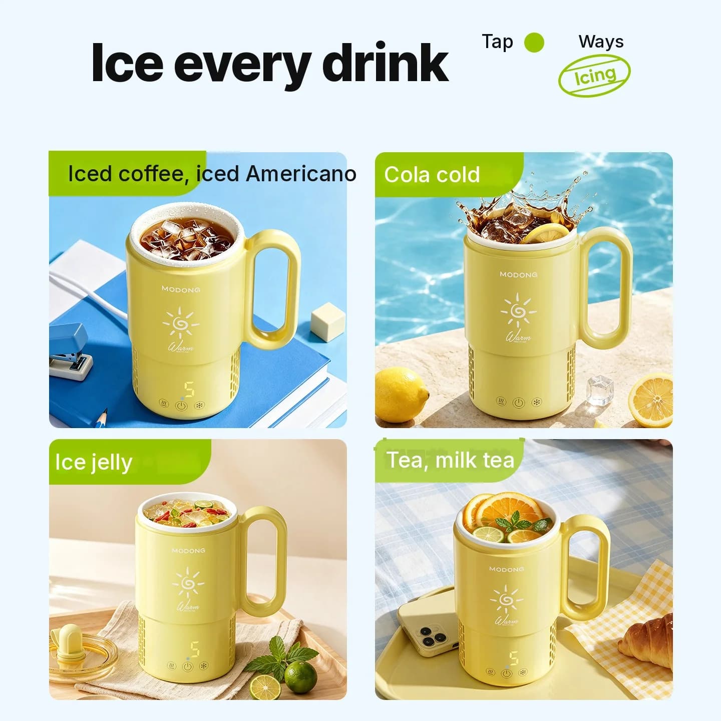 Mini Cooling And Heating Cup 450mL 36W Touch Control