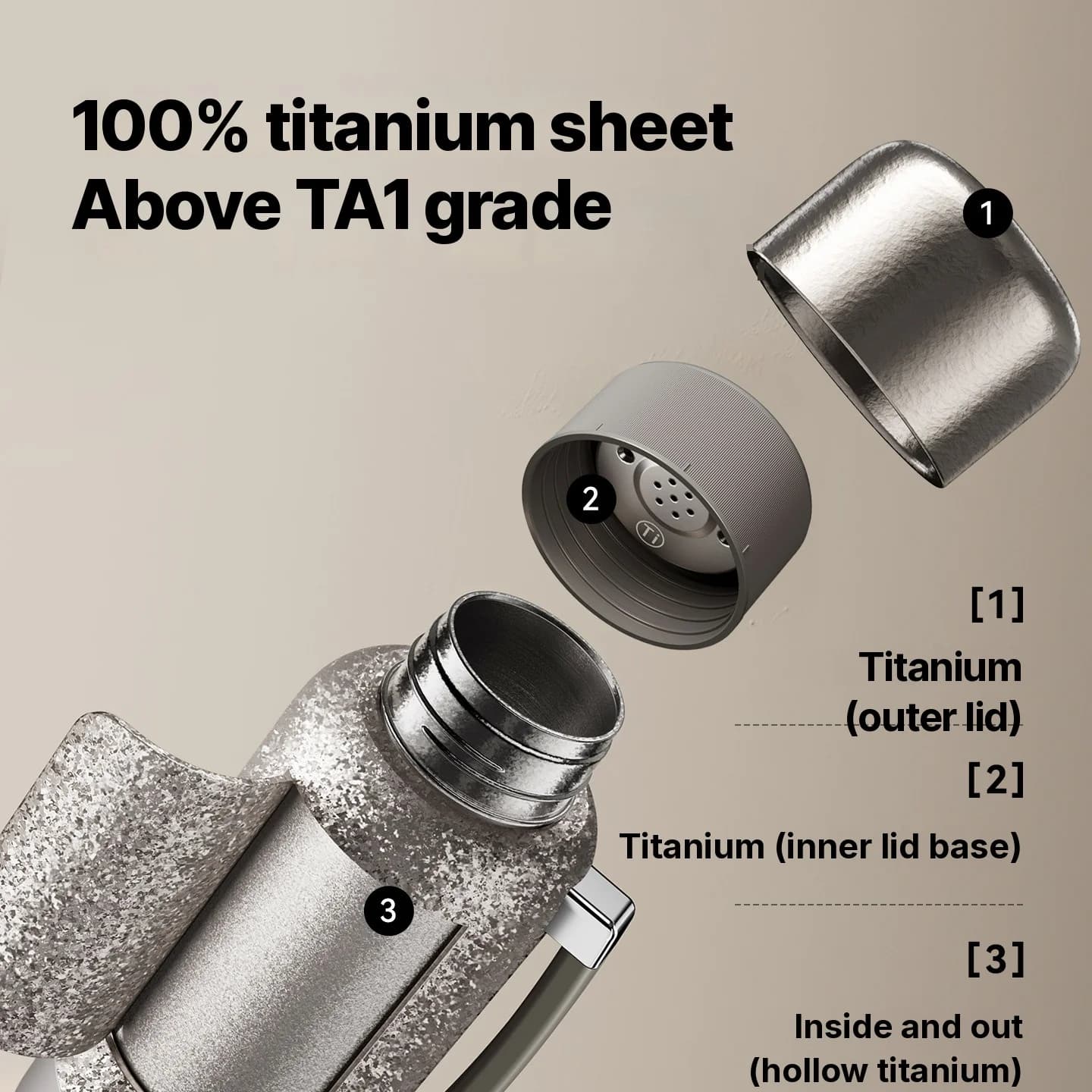 Titanium Electric Heating Water Cup 1L Car And Home Plug-In