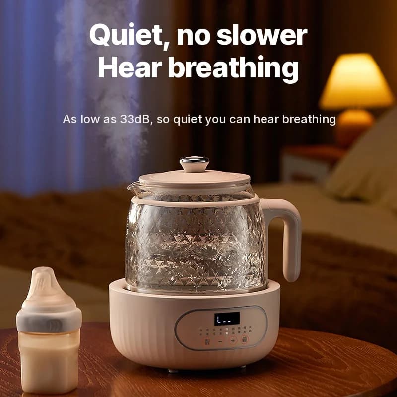 Glass Electric Health Pot with Dual-Layer Anti-Scald