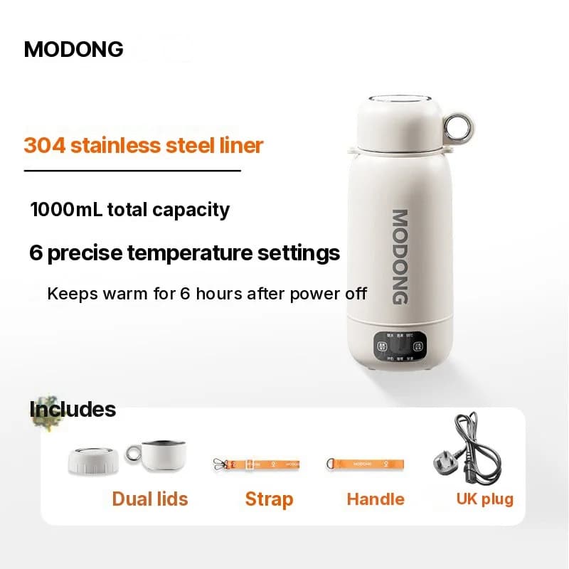 Portable Electric Travel Kettle 1L 304 or 316 Stainless Steel