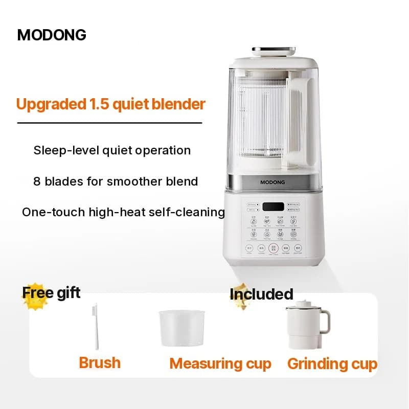 Heating Blender With Quiet Operation and Keep Warm Function
