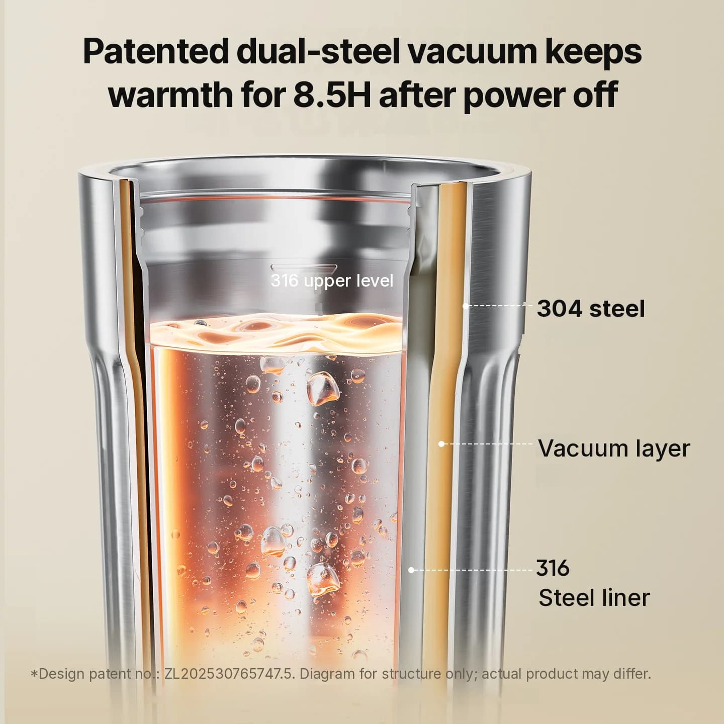 Portable Electric Heating Cup With 7 Temperature Settings