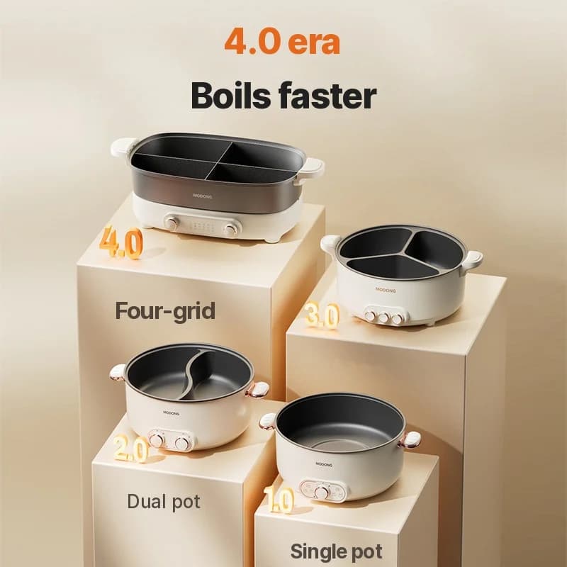 Electric Hot Pot 7L Divider Or Four-Grid, 220V, Split Pot