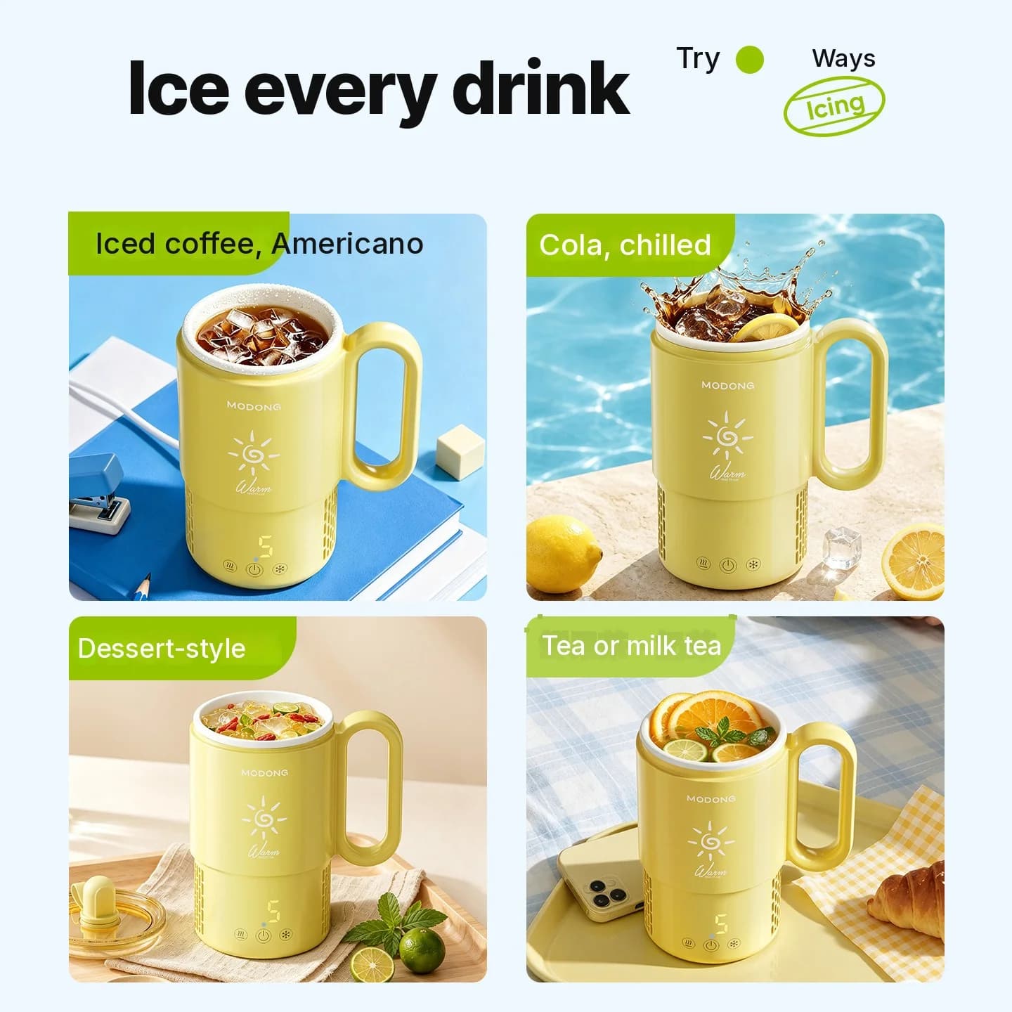 Mini Cooling And Heating Cup 450mL 36W Touch Control