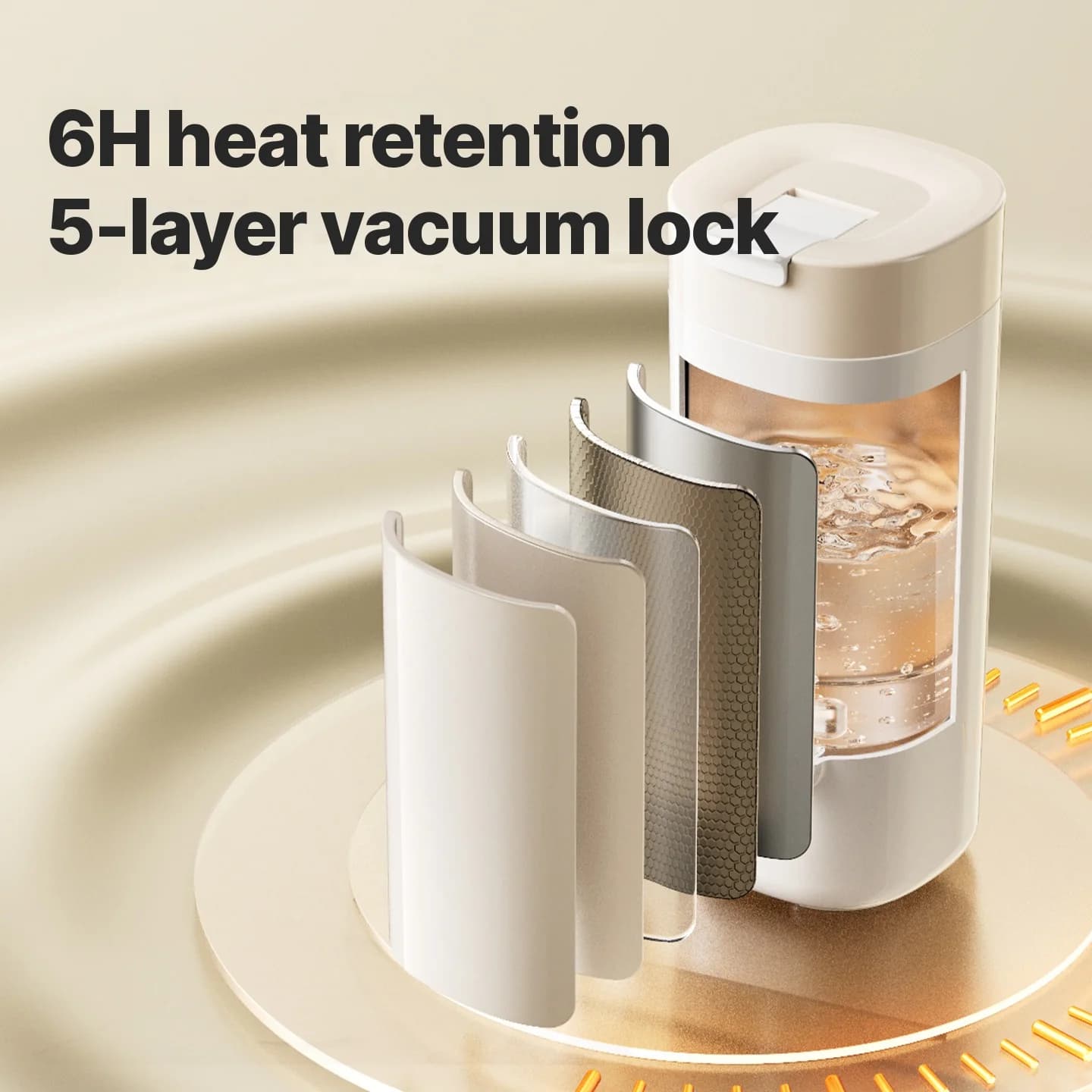 Portable Electric Water Heating Cup With Filter, 220V