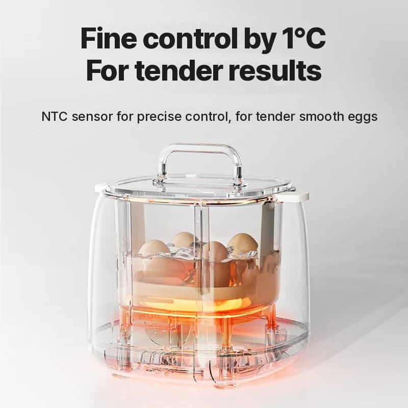 Electric Egg Boiler 4-6 Eggs With Egg Custard Bowl