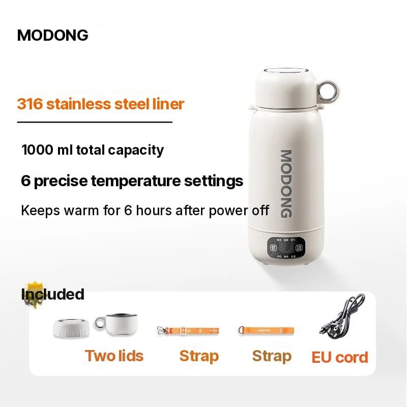 Portable Electric Travel Kettle 1L 304 or 316 Stainless Steel