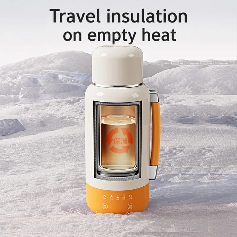 Portable Electric Heating Kettle Cup Car And Plug-In 1L 316 Stainless Steel