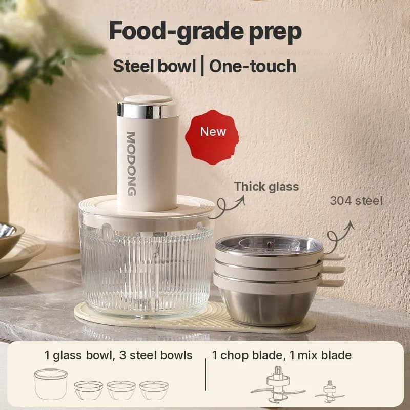 Electric Meat Grinder for Home Prep, 2-Speed Stainless Steel