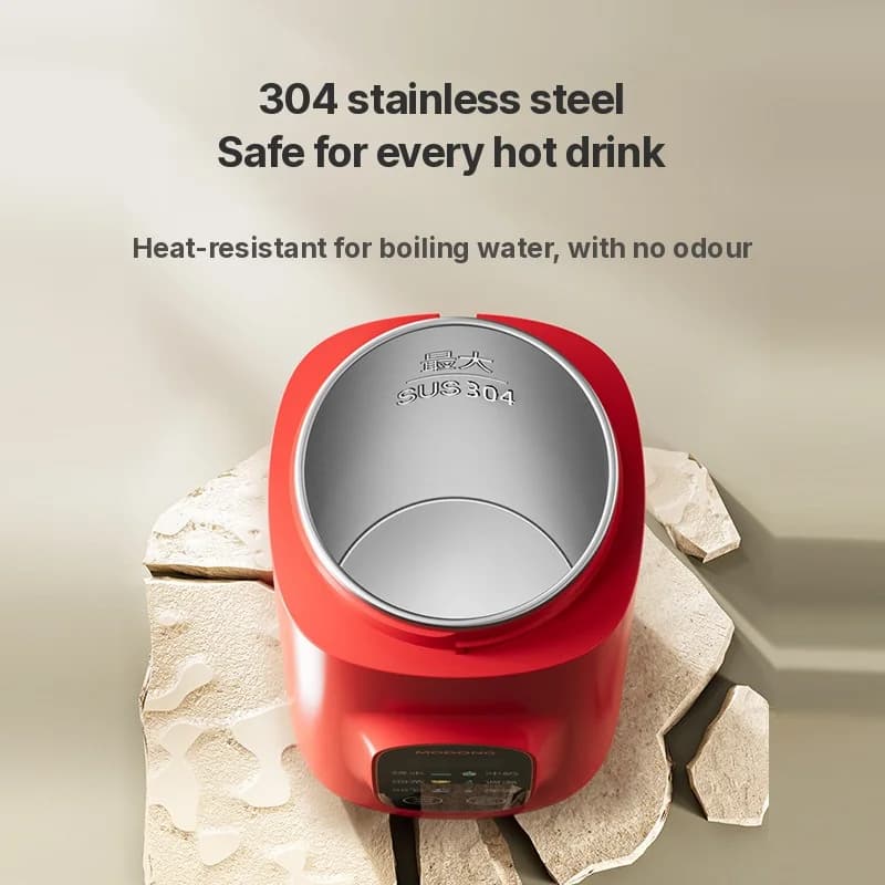 Portable Electric Heating Water Cup 650ml 304 Liner 220V