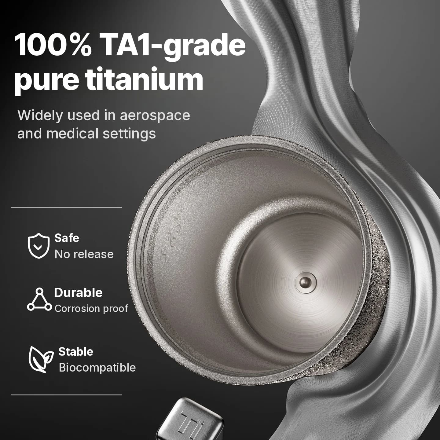 Titanium Electric Travel Cup 400ml with Temperature Display