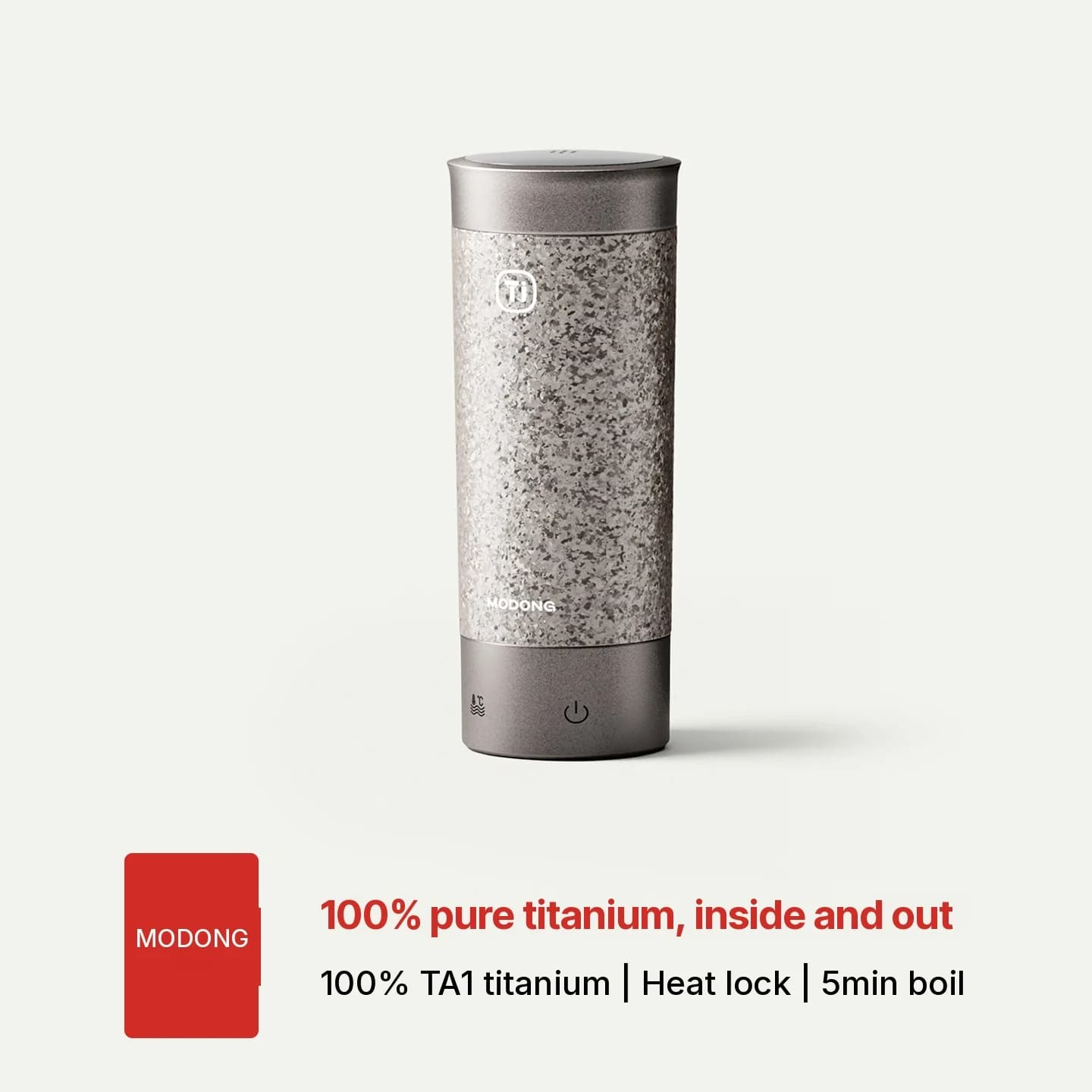 Titanium Electric Heated Travel Cup 350ml with Temperature Control