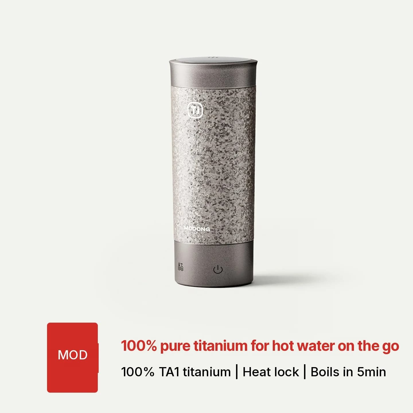 Titanium Portable Electric Heating Cup 350ml Gift Box