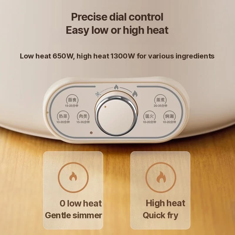 Electric Hot Pot 6L 7L 8L with Steamer, 220V