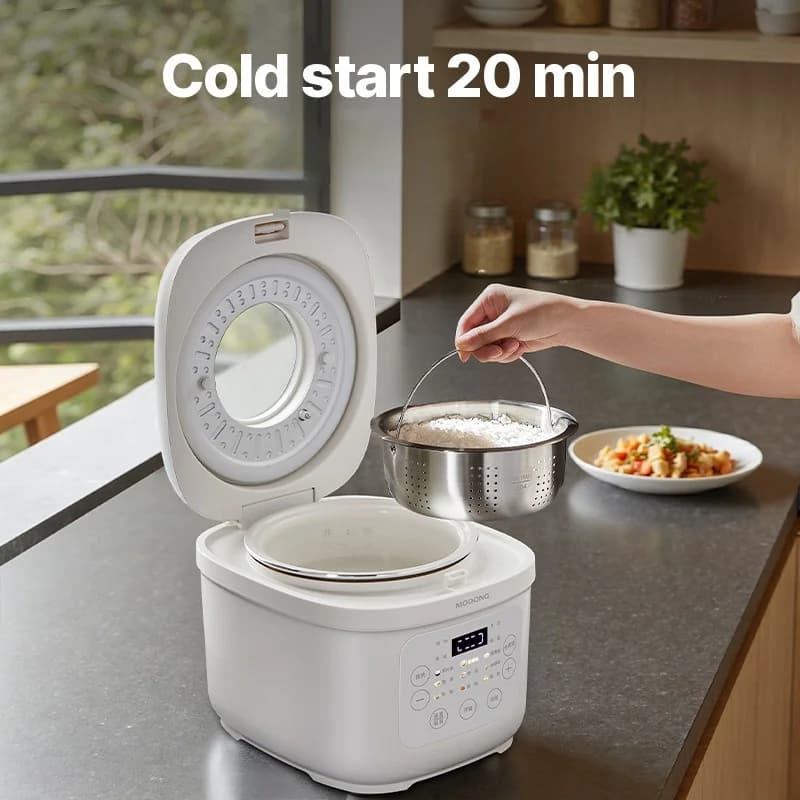 3L Electric Rice Cooker with Ceramic Inner Pot, 600W