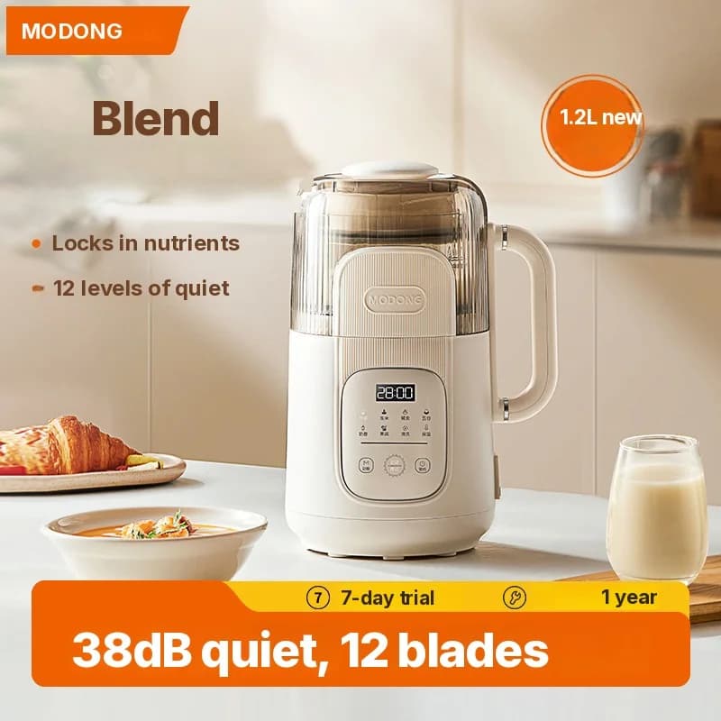 1.2L Heating Blender with Touch Control, Glass Body