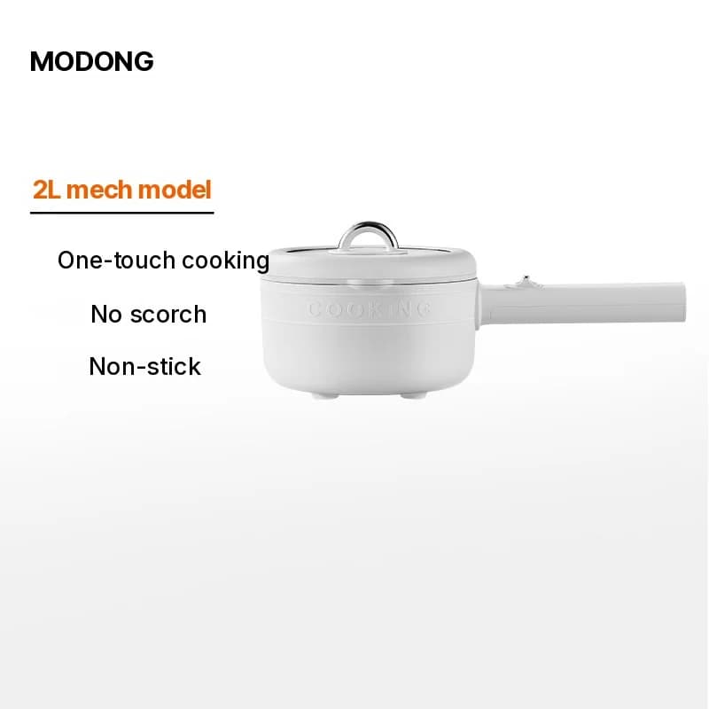 Electric Cooking Pot with Ceramic-Coated Inner Pot and Steamer